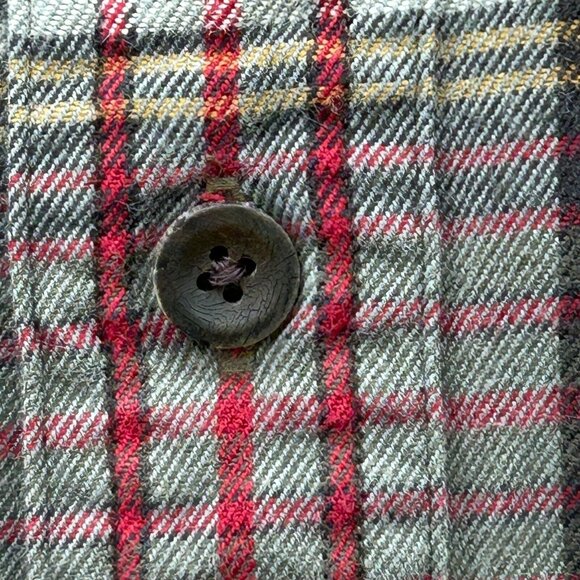 Polo by Ralph Lauren Plaid Flannel Shirt Size 2XLT Red Green Button Down Top - Picture 5 of 14